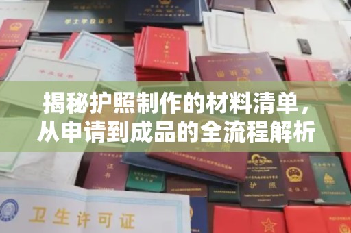 蓝山揭秘护照制作的材料清单，从申请到成品的全流程解析