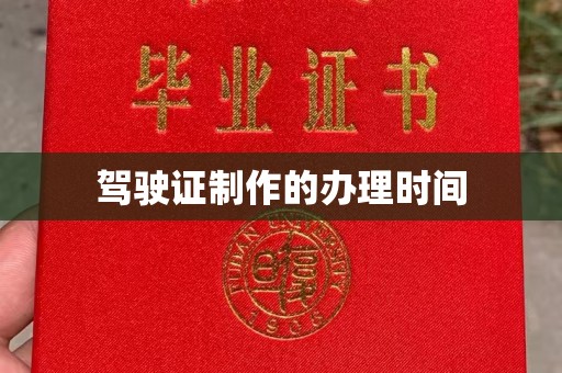 蓝山驾驶证制作的办理时间