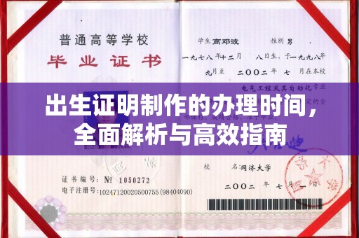 蓝山出生证明制作的办理时间，全面解析与高效指南
