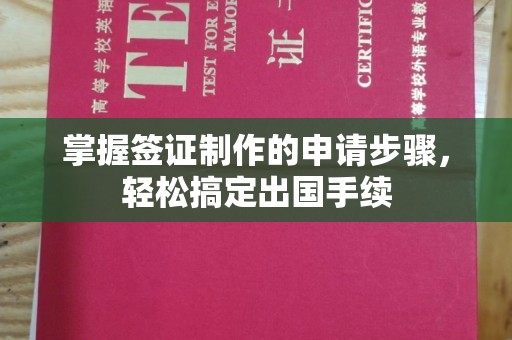 蓝山掌握签证制作的申请步骤，轻松搞定出国手续