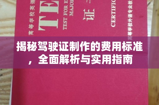 蓝山揭秘驾驶证制作的费用标准，全面解析与实用指南