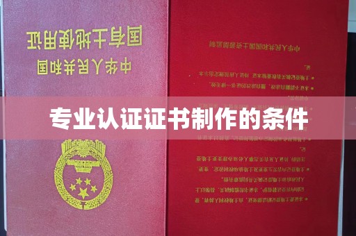 蓝山专业认证证书制作的条件