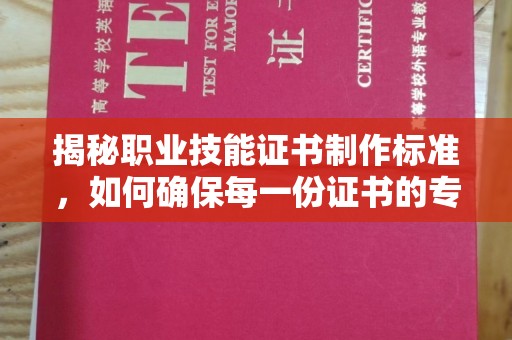 蓝山揭秘职业技能证书制作标准，如何确保每一份证书的专业与权威